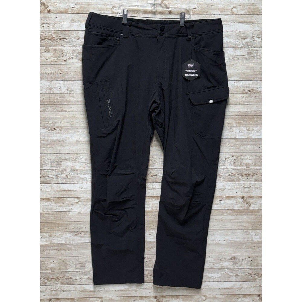 Truewerk T1 Werkpant Work Pants Cargo Mens 40 x 32 Black NWT